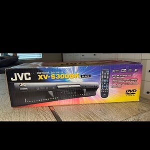 JVC Black DVD Player with Remote